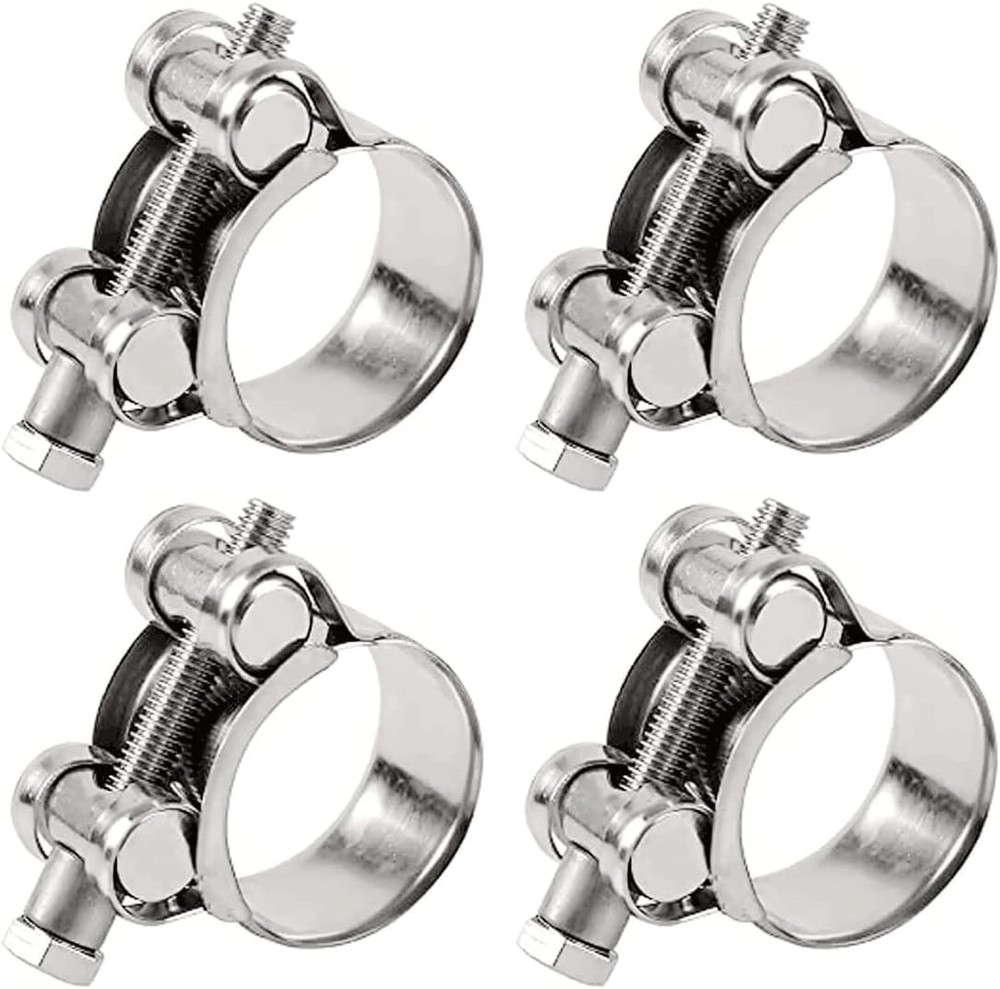 4 Pack 3/4 Inch T-Bolt Hose Clamps Working Range 17Mm-19Mm for 3/4 Inch Hose ID,