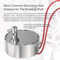 Synchronous Motor 100-120V AC 50/60Hz 15-18RPM Shaft Rotation CW/CCW 4W Gear…