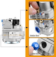 Gas Fryer Repair Parts 700 Series Millivolt Gas Valve Replacement for Robertshaw