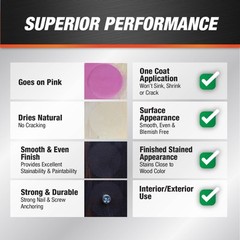 DAP 541 Series 00541 1/2pt Natural Plastic Wood-X w/Drydex, 1/2 Pint