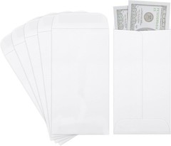 Pack of 100 Recycled 3.5×6.5 Money Envelopes – Secure Storage for Small Items