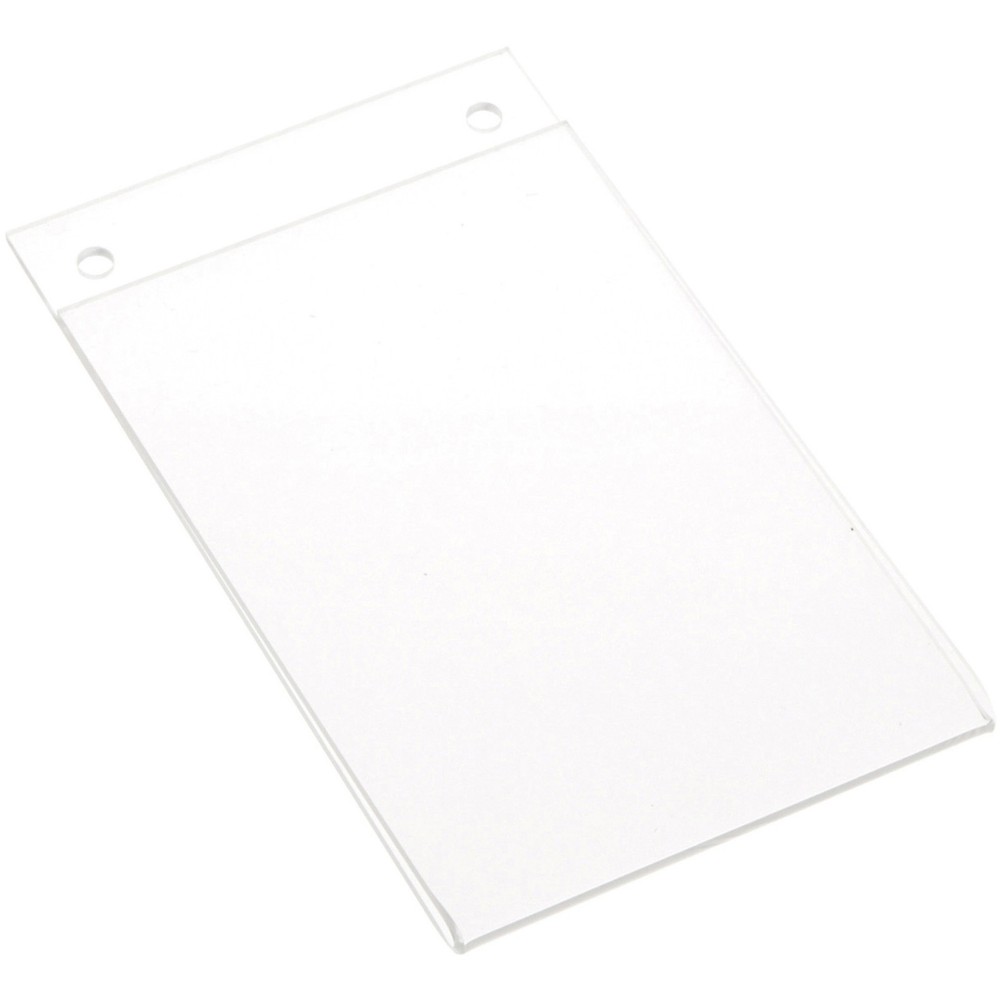 Plymor Clear Acrylic Sign Display / Literature Holder (Wall-Mount), 4″ W x 6″ H