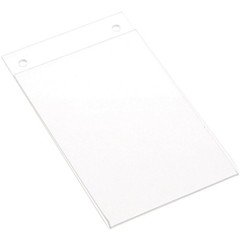 Plymor Clear Acrylic Sign Display / Literature Holder (Wall-Mount), 4″ W x 6″ H