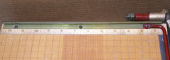 Vintage Ingento No. 4 Paper Cutter Guillotine Trimmer Wood Cast Iron 12 X 12”