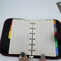 Worthington Pocket Planner Day Runner Floral Personal Organizer Binder 1990s