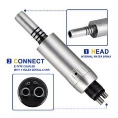 2pcs Inner Water Spray Dental Slow Low Speed Handpiece E-Type Air Motor 4 Hole