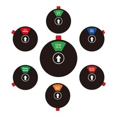 2 Pack Office Privacy Door Sign – 6 Inch Round Rotating – Out Of Office, Do Not