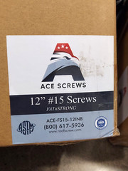 ACE 12″ #15 COMMERCIAL ROOFING SCREWS 12-inch FASTENERS FM Approved *LOT OF 50*