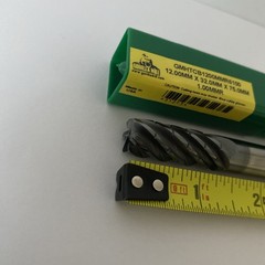 Endmill 12.0mm x 32mm X 75.mm – 1.00mmr Gorilla Mll Carbide