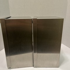 Bradley lot of 2 Commercial 2 Roll Toilet Paper Dispenser Stainless Steel, Locks