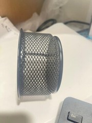 Eldon 22241 Mesh Storage, paperclip Dish, Black Desk organizer 3 3/4″Lx 2″H(M12