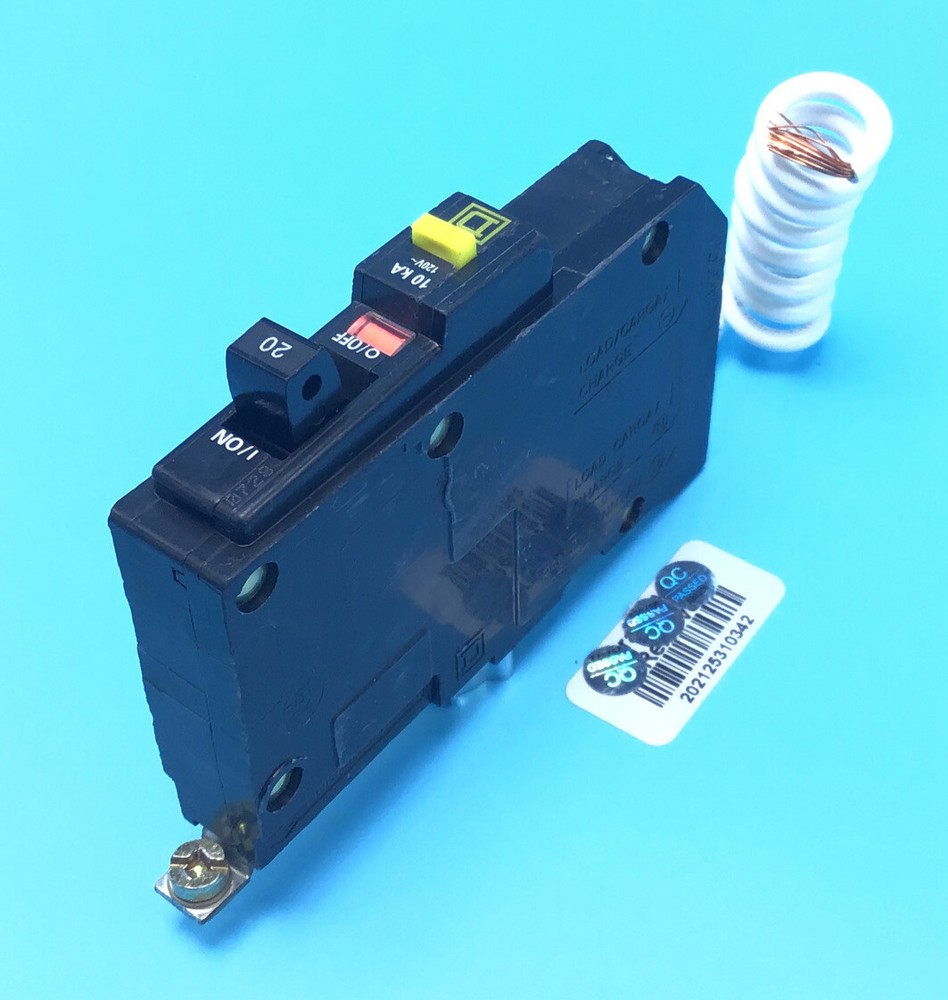 Circuit Breaker Square D QOB120GFI 20 Amp 1 Pole ONLY FOR BOLT ON PANEL GFCI @