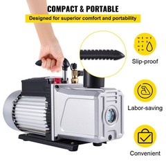 12CFM Vacuum Pump Single Stage Ultimate 3PA rotary vane 110V/60HZ ACTIVE DEMAND