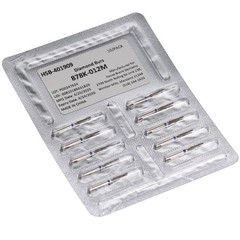 House Brand Dentistry 401909 HSB FG 878K-012M Curettage Medium Diamond Burs 10Pk