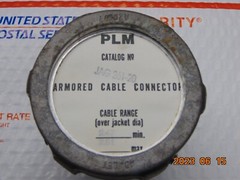 PLM JAG261-20 ARMORED CABLE CONNECTOR – CABLE RANGE 2.47-2.61 – NEW