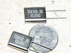 2 NEW FOX ABRACON HC-49 FOX100-20 10.000 10 MHz STANDARD RADIAL CRYSTAL U HC18