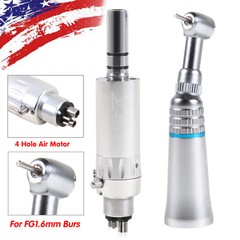 1/5/10Pcs Dental Low Speed Contra Angle Handpiece Fit FG1.6mm Burs/ 4H Air Motor