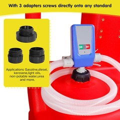32 Gallon (120L) Portable Fuel Tank w/ Automatic Fuel Transfer Pump Auto-Stop