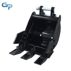 Mini Excavator Attachment 300 mm Narrow Bucket 12-inch Trenching Bucket W/2 Pins