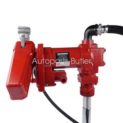12 Volt 20 GPM 2600 RPM Fuel Transfer Pump Diesel Gas Gasoline Kerosene Red