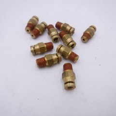10 Pack DOT Male PTC Push to Connect 5/32″ Tube OD x 1/16 MPT Air Brake Brass