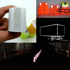 Car Safety Warning Reflective Tape Truck Auto Conspicuity Tape Film Sticker 10Ft