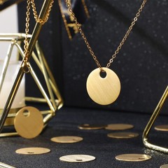 100 Pcs 1 Inch Round Brass Tags Blank Metal Stamping Key Brass Tags