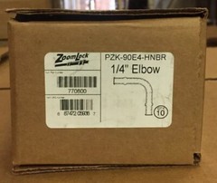 ZOOMLOCK PZK-90E4-HNBR BRAZE-FREE 1/4″ 90° REFRIG. ELBOW 10/PK 770600