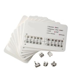 20 Pcs/Kit Dental Orthodontics Metal Mini MBT Brackets Braces 022 3 Hooks Model