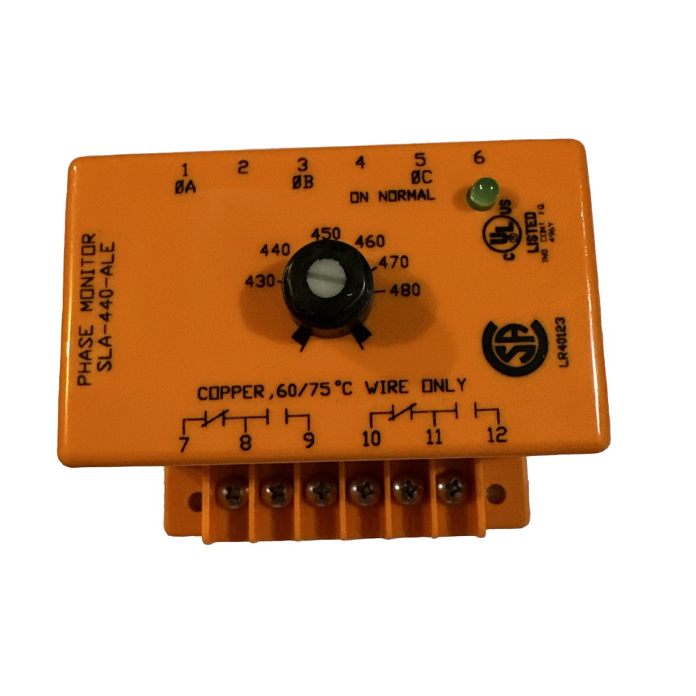 SLA440ALE ATC Diversified Electronics Relay Phase Monitor DPDT 430v – 480v #A1