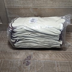 12 PAIR Pigskin Leather Work Gloves Size Large Lot of 12 Pairs New In Package