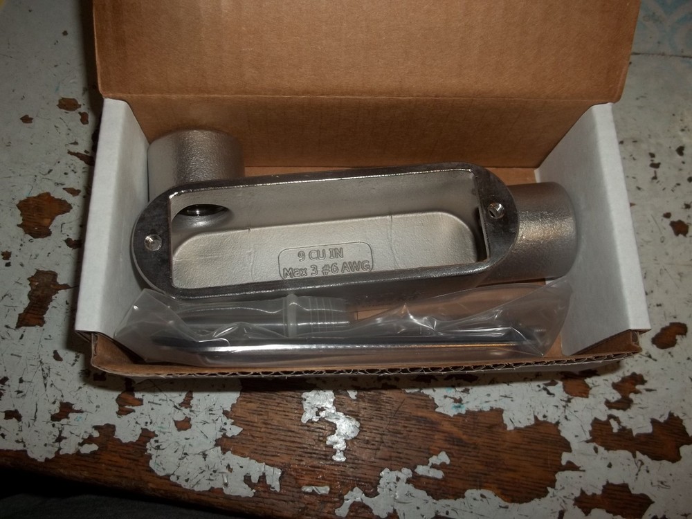 CALBRITE 3/4″ SS316 LL CONDUIT BODY S60700LL00 W/ COVER (452)