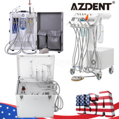 Portable Delivery Unit Air Compressor Cart 4Holes/Dental Chair Computer Control
