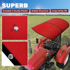 NEW Tuff Top Tractor Canopy Red For ROPS 52″ X 52″ w/ Mounting Accessories