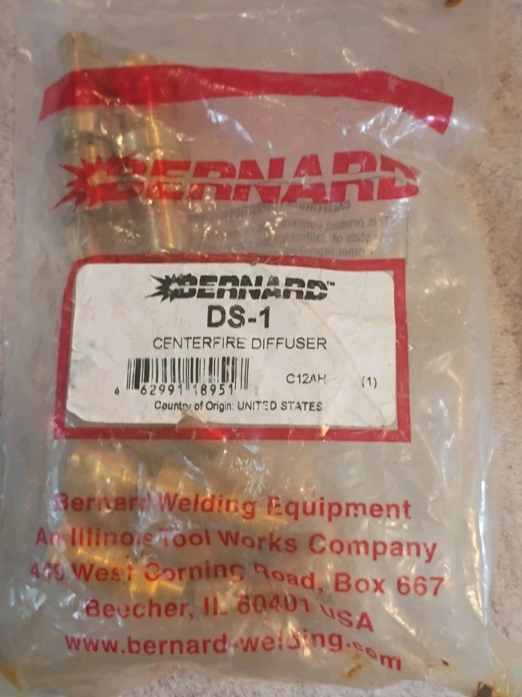 BERNARD DS-1 Centerfire Diffuser. Pack of 10. Fast shipping!!!