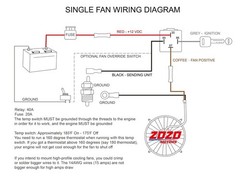 Electric Fan Wiring Kit Electric Fan Relay Kit with Thermostat Radiator Fan Sens