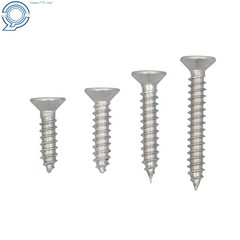 Phillips Flat Head Sheet Metal Screws, 550Piece 304 Stainless Steel Assortment