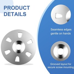 BERVASTO 500pc 1-1/8 Inch Flat Washers 304 Steel