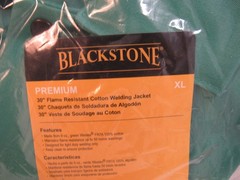 FASTENAL BLACKSTONE Premium 30″ Flame Resistant Cotton Welding Jacket Size XL