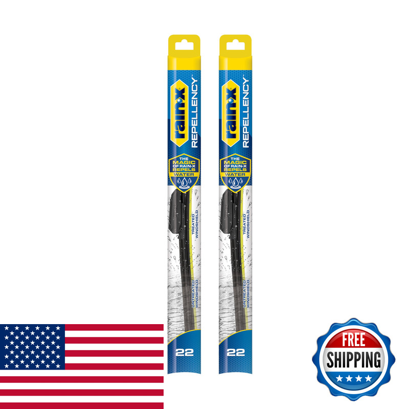 Rain-X 810363 Repellency Water Repellent Wiper Blades 22 Windshield Wipers Pack