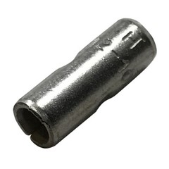(100) Non-Insulated 12-10 Gauge Butt Splice Connector Uninsulated Wire Terminal