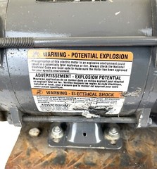 WEG, ELECTRIC MOTOR, 00136XT3E56C, 1 HP 3450/2875 RPM EXPLOSION PROOF CLEAN USED