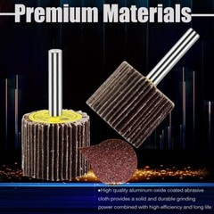 8/24 Flap Discs 80 Grit 1/4” Shank Grinding Wheel Flapper Wheel for Die Angle