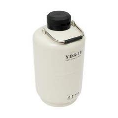 10L Liquid Nitrogen Container LN2 Nitrogen Cryogenic Container Tank 5cm Caliber