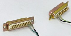 (Lot of 4) D-Sub 25 Pin Male Connector for Harris Macom GE Mastr III