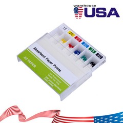 10 Packs AZDENT Dental Endo Root Canal Absorbent Paper Points Taper 0.02 15-40#