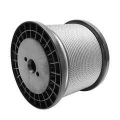 1/4 inch Stainless Steel Cable 300FT T304 7×19 Steel Wire Rope Aircraft Cable