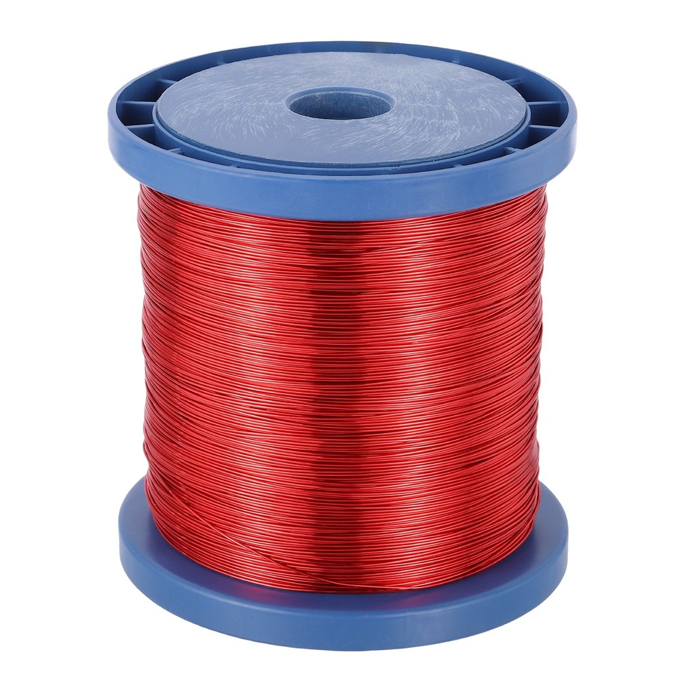 22 AWG Magnet Wire, 22 Gauge 80 oz Enameled Copper Wire, 155C(311F), Red,Blue