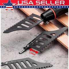 5x Flush Cutting Jigsaw Blade Irregular Curve Saw Blade with Handle for Wood US#