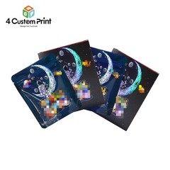 25 Sets 3.5g Smell Proof Resealable Zip Seal Mylar Foil Pouch Bags For Candy